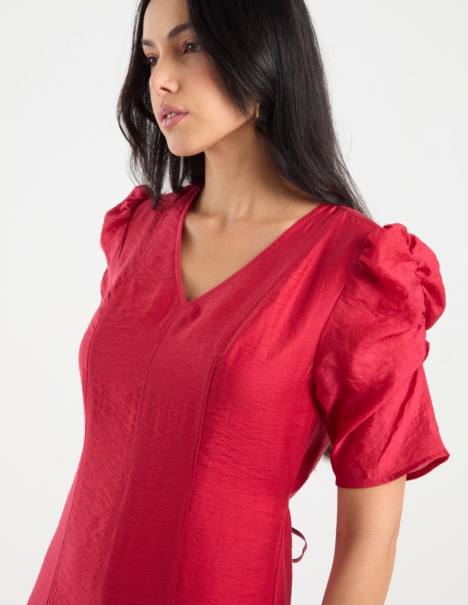 Vestido largo de fiesta escote V 4