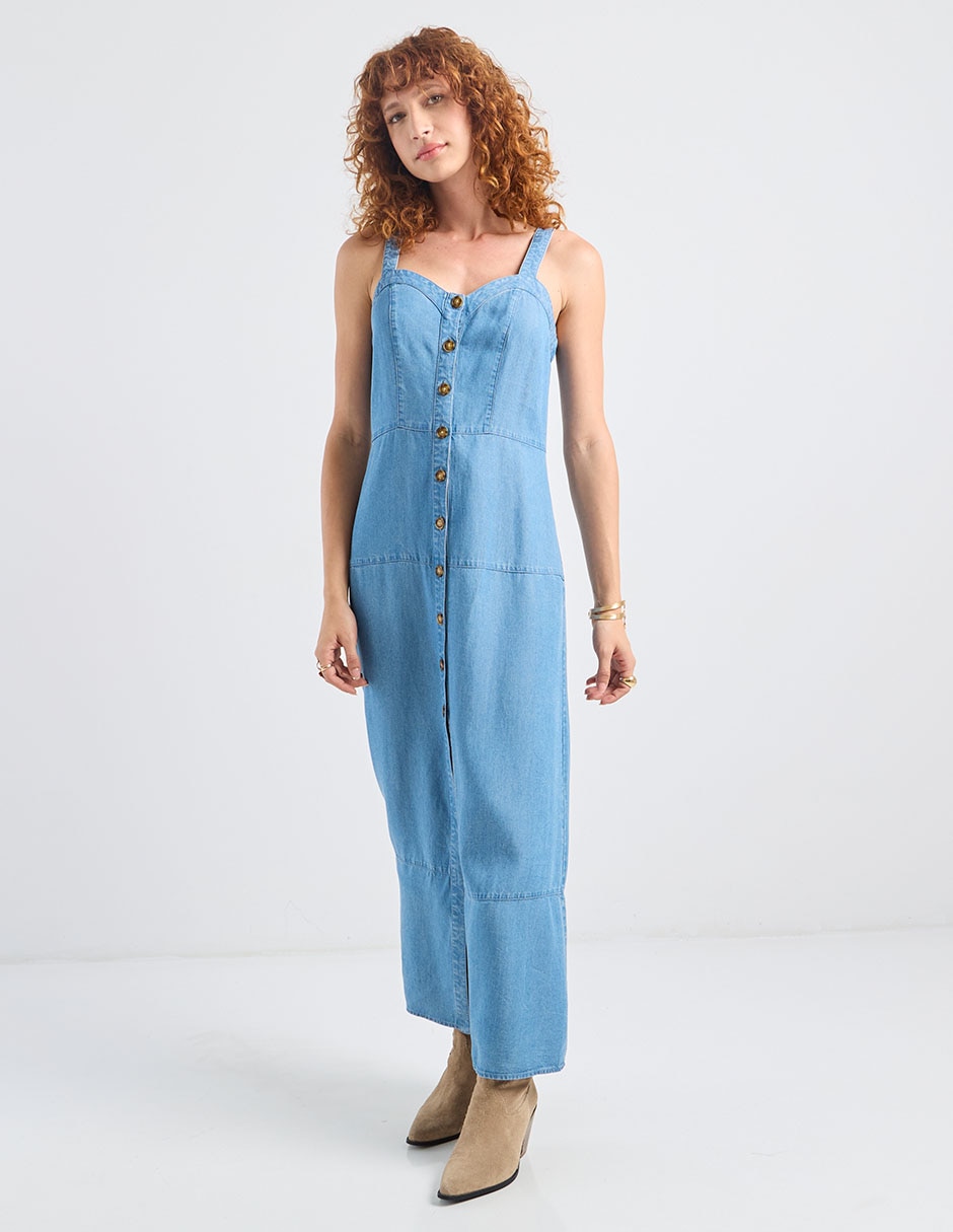 Vestido largo casual para mujer 3