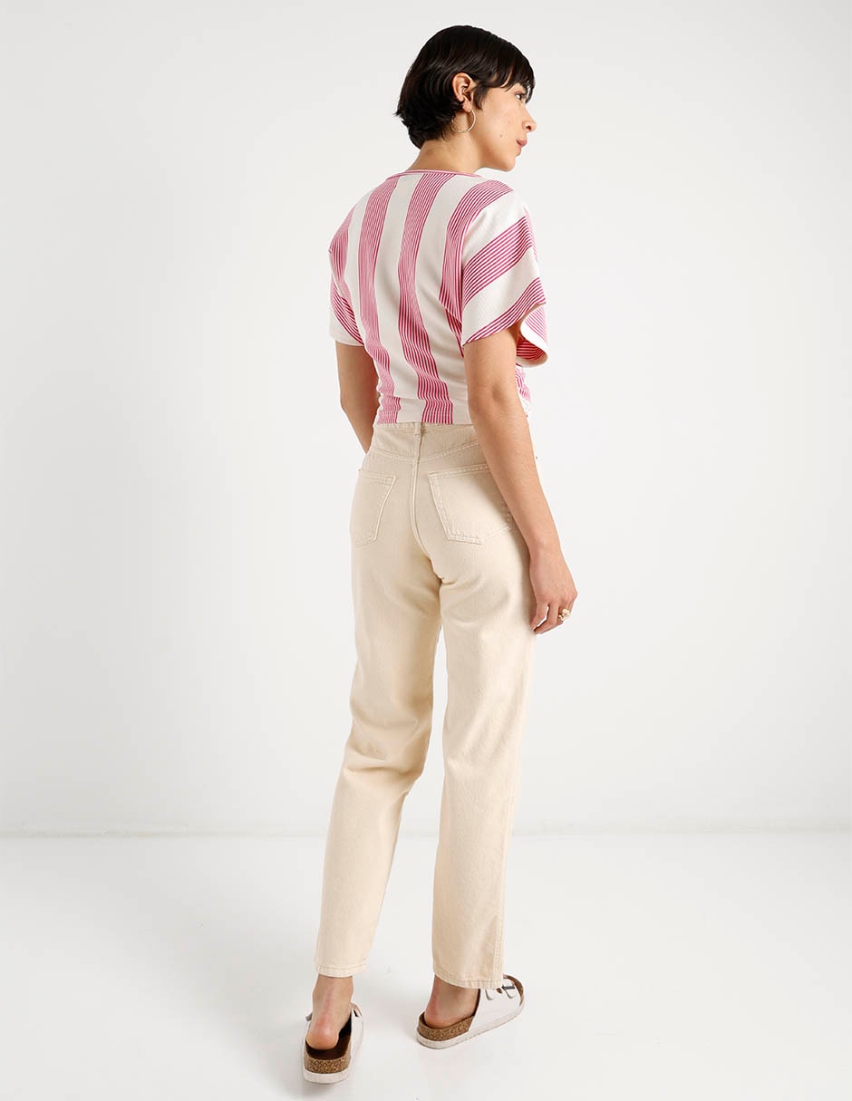 Jeans straight cintura para mujer 6