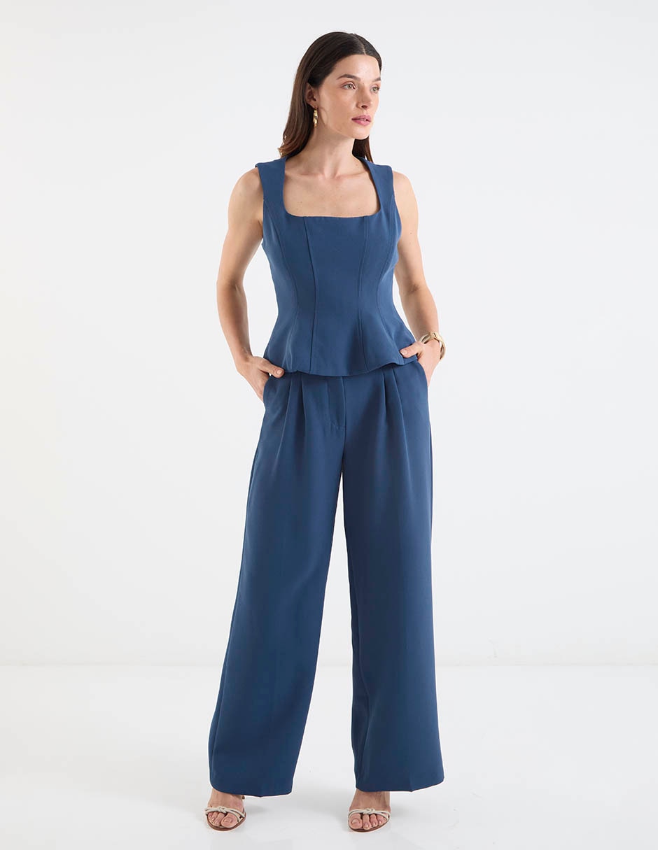 Pantalón de vestir straight para mujer 2