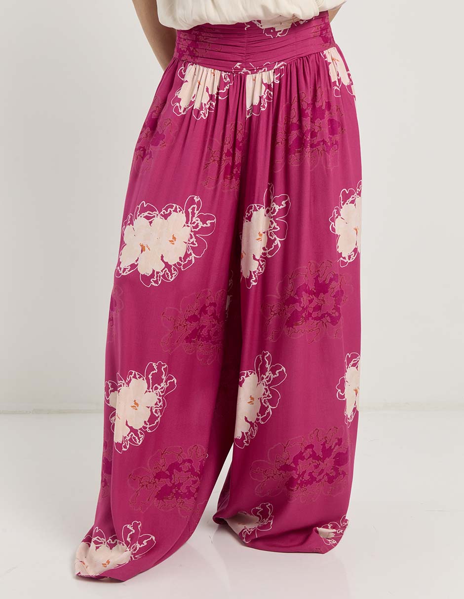Pantalón relaxed wide leg para mujer