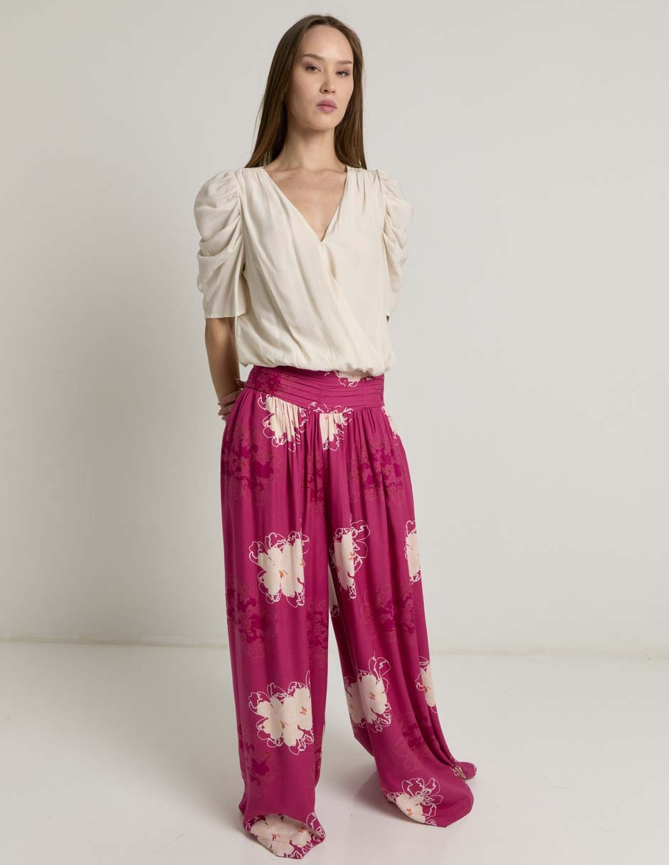 Pantalón relaxed wide leg para mujer 2