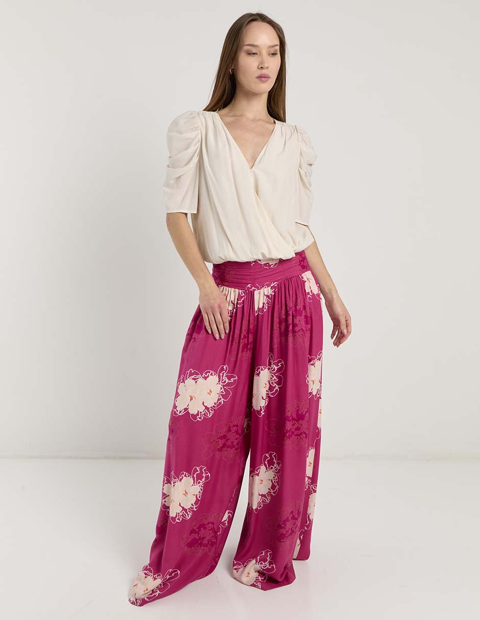 Pantalón relaxed wide leg para mujer 3