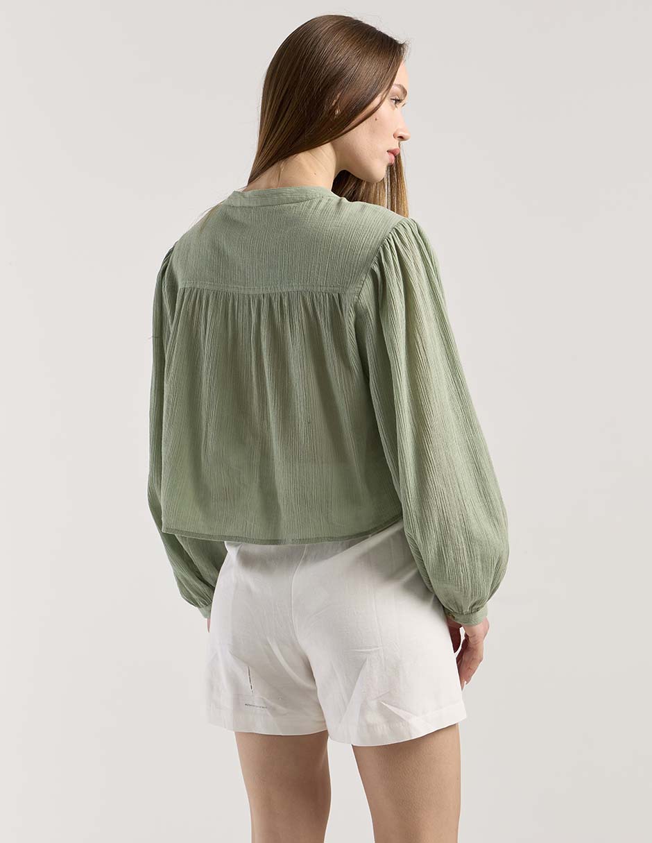 Blusa manga larga para mujer 2