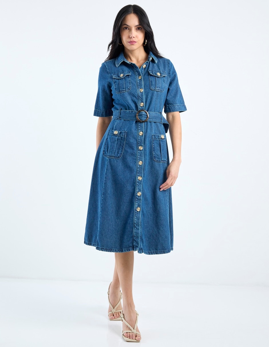 Vestido midi casual para mujer 2