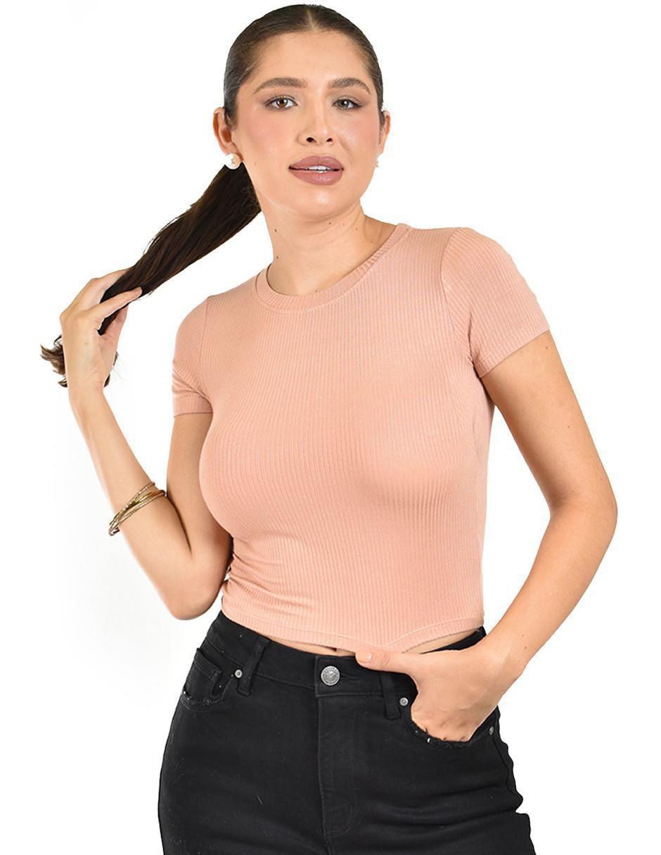Blusa manga corta para mujer