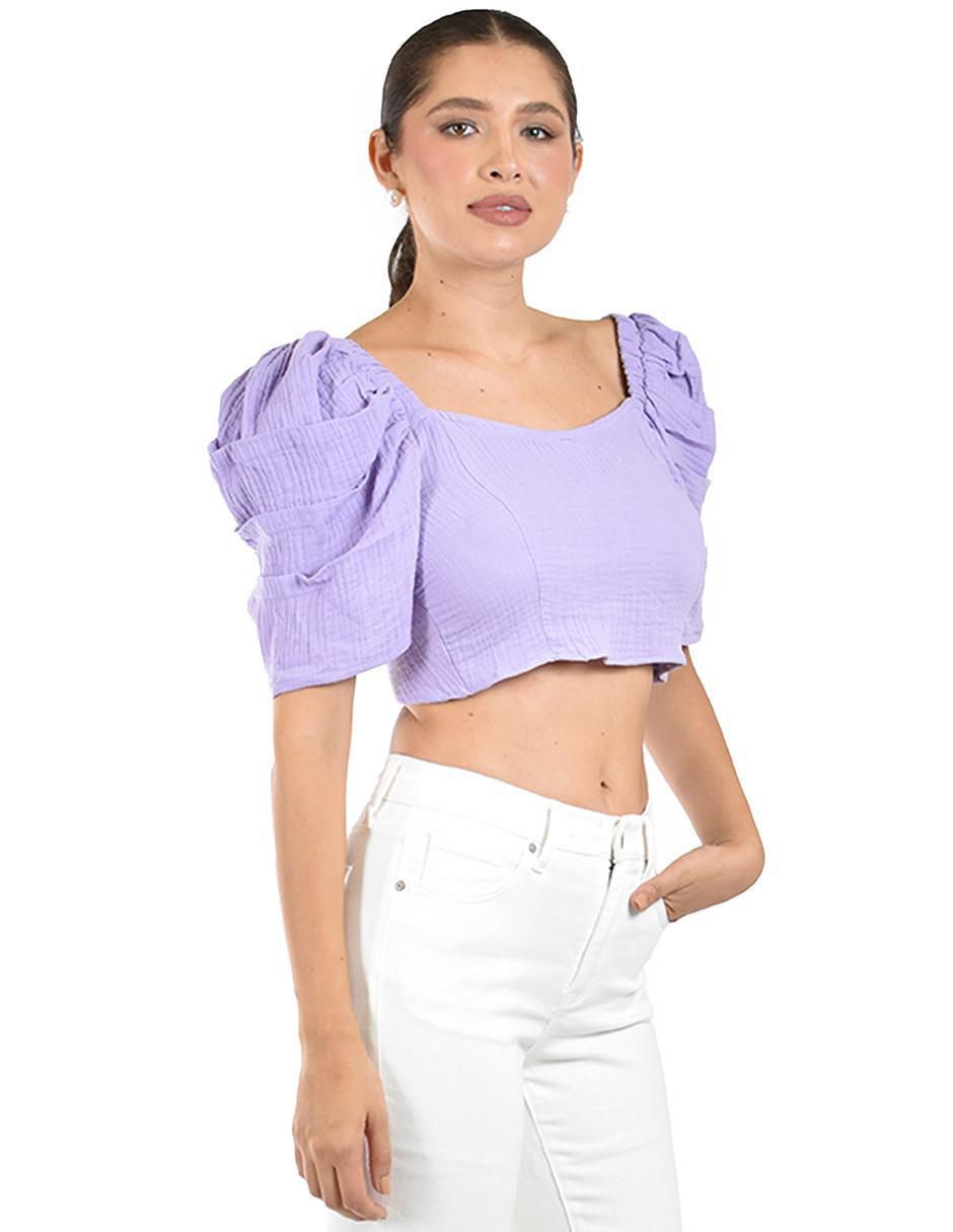 Blusa manga corta para mujer 2