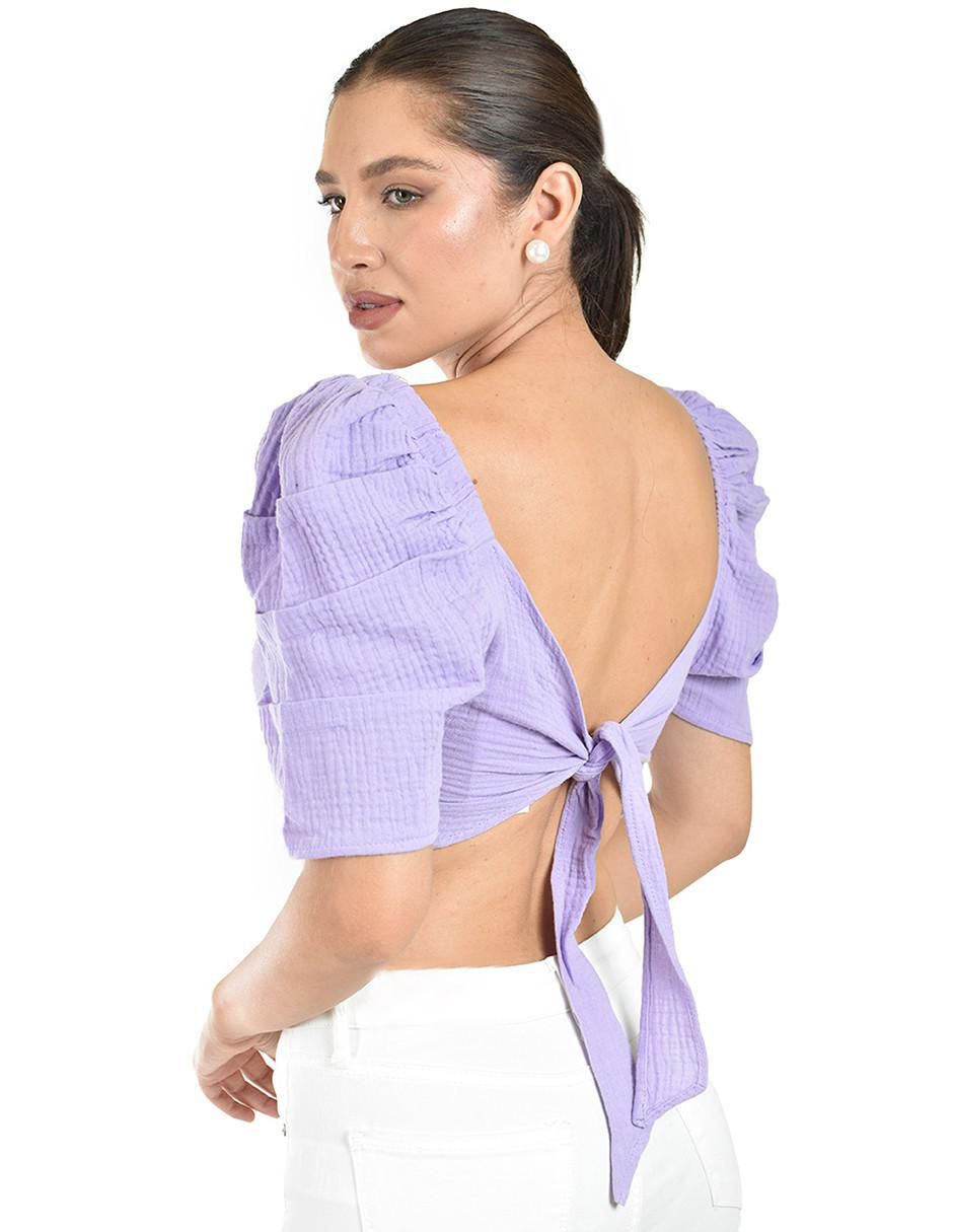 Blusa manga corta para mujer 3