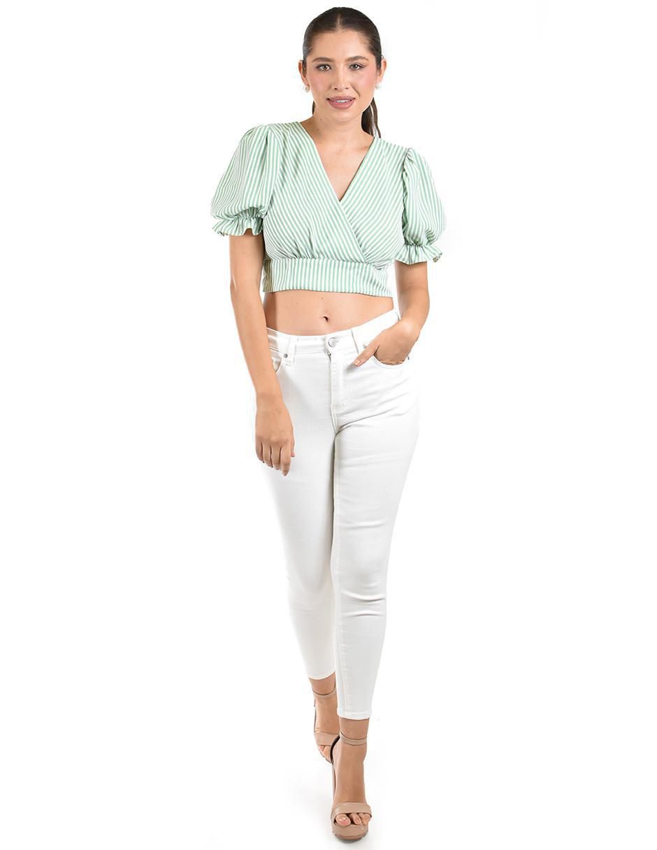 Blusa manga corta para mujer 4