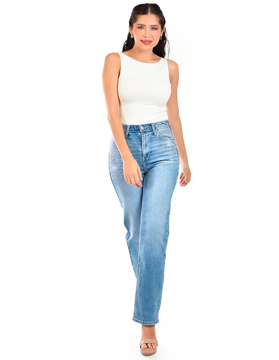 Jeans straight para mujer 6