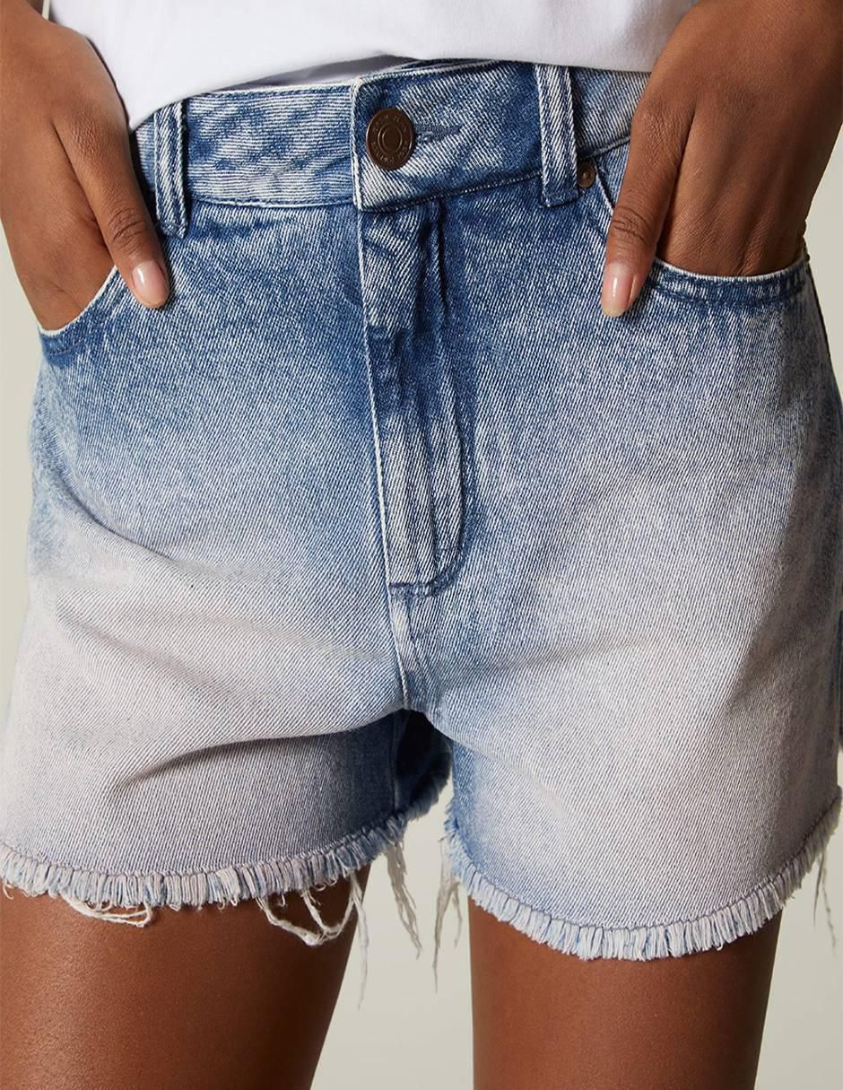 Short Pink Denim de mezclilla para mujer 2