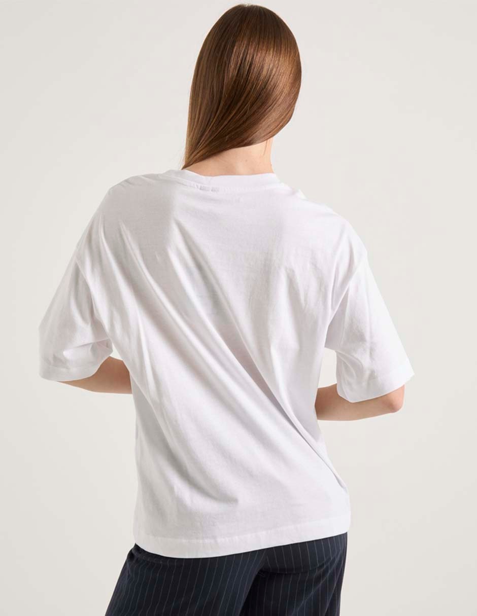 Playera manga corta cuello redondo para mujer 2