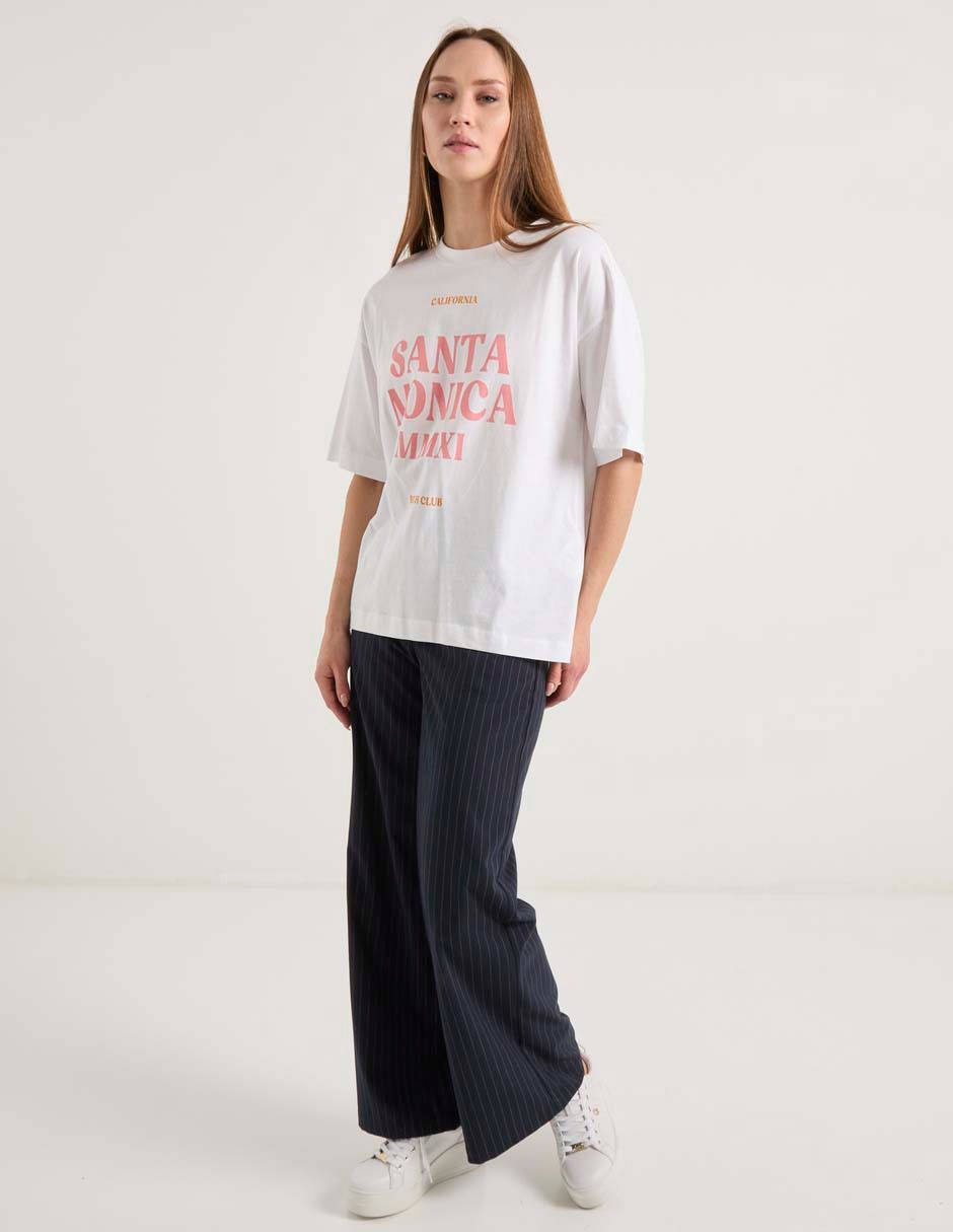 Playera manga corta cuello redondo para mujer 3