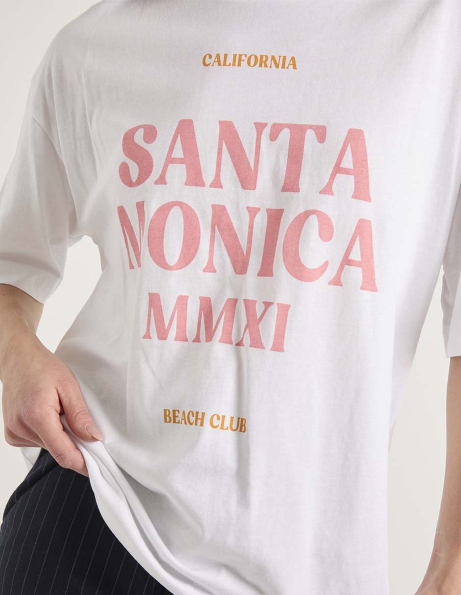 Playera manga corta cuello redondo para mujer 4