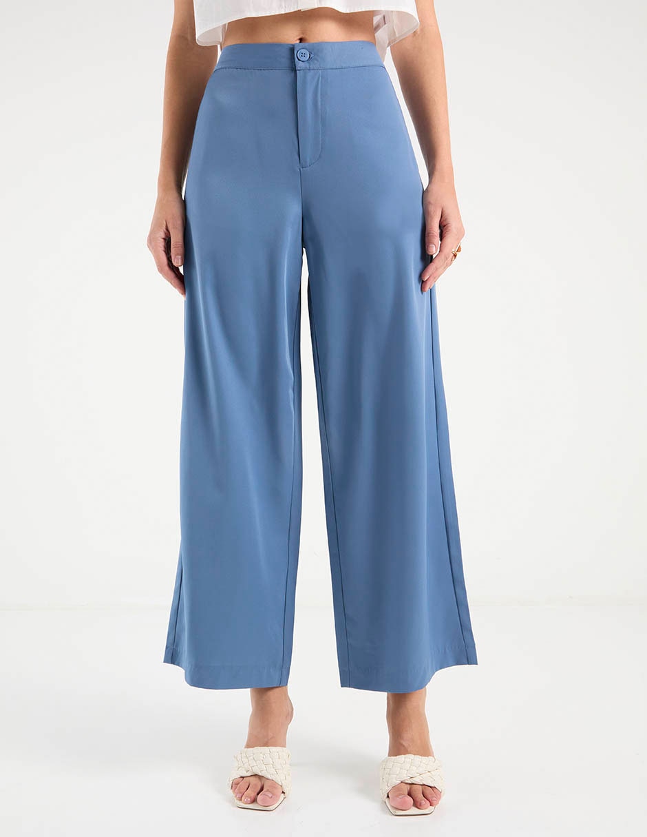 Pantalón capri amplio para mujer