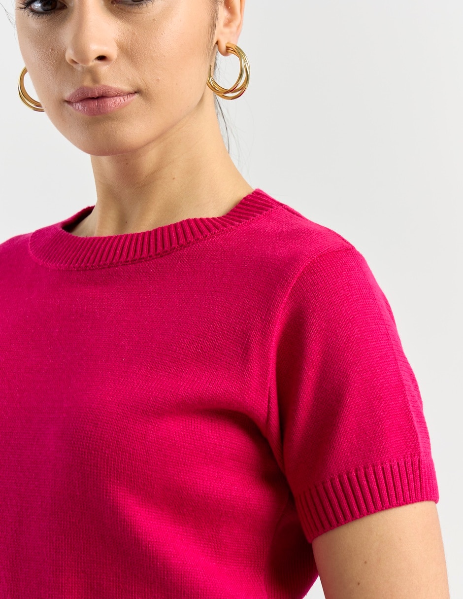 Suéter cuello redondo para mujer 5
