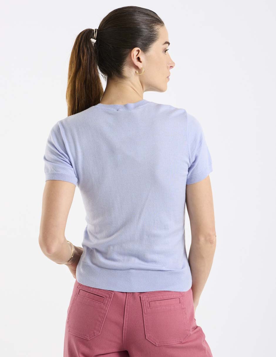 Suéter cuello redondo para mujer 2
