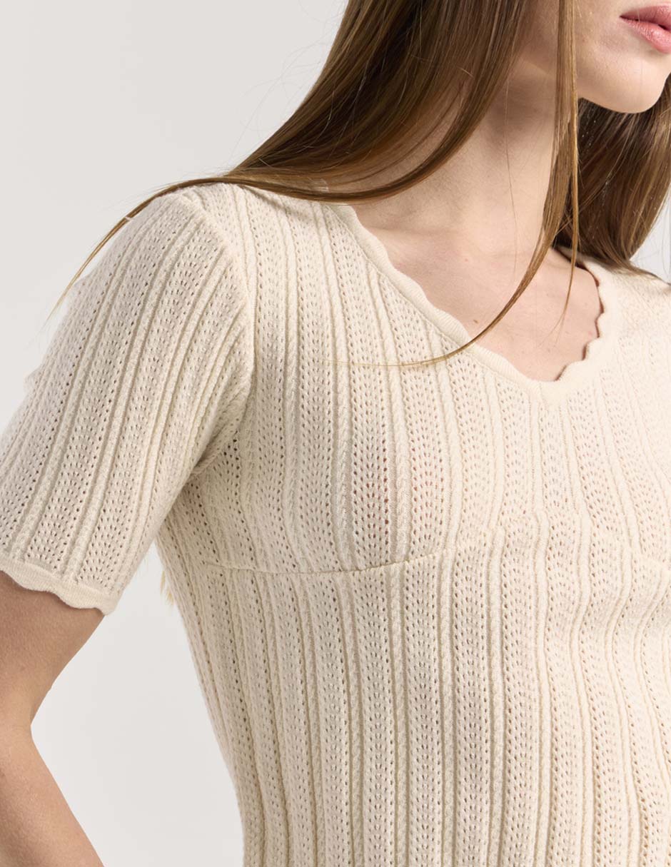 Blusa manga corta para mujer 4