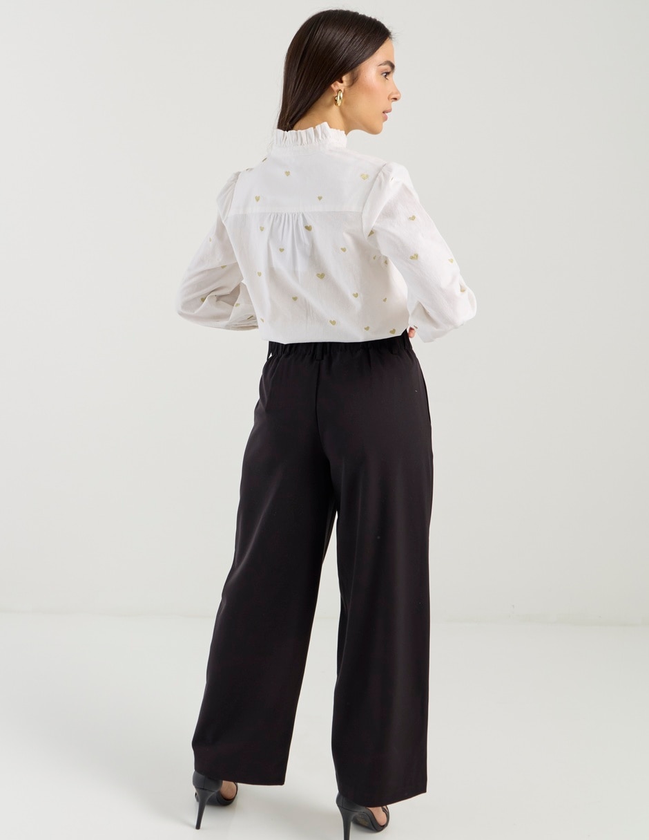 Pantalón de vestir amplio para mujer 2