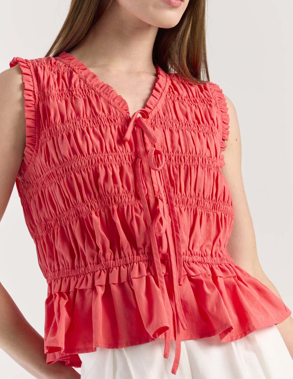 Blusa sin manga para mujer 4