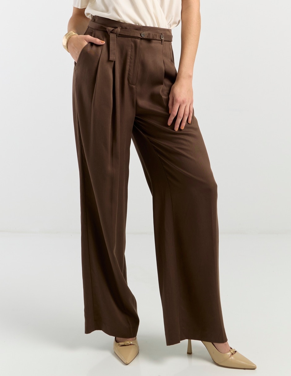 Pantalón relaxed straight para mujer