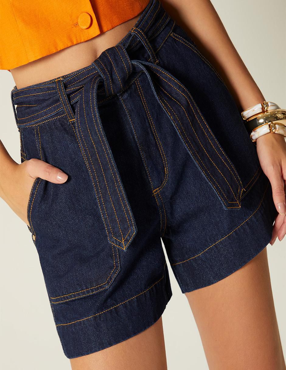 Short Pamplona Village de mezclilla para mujer 3