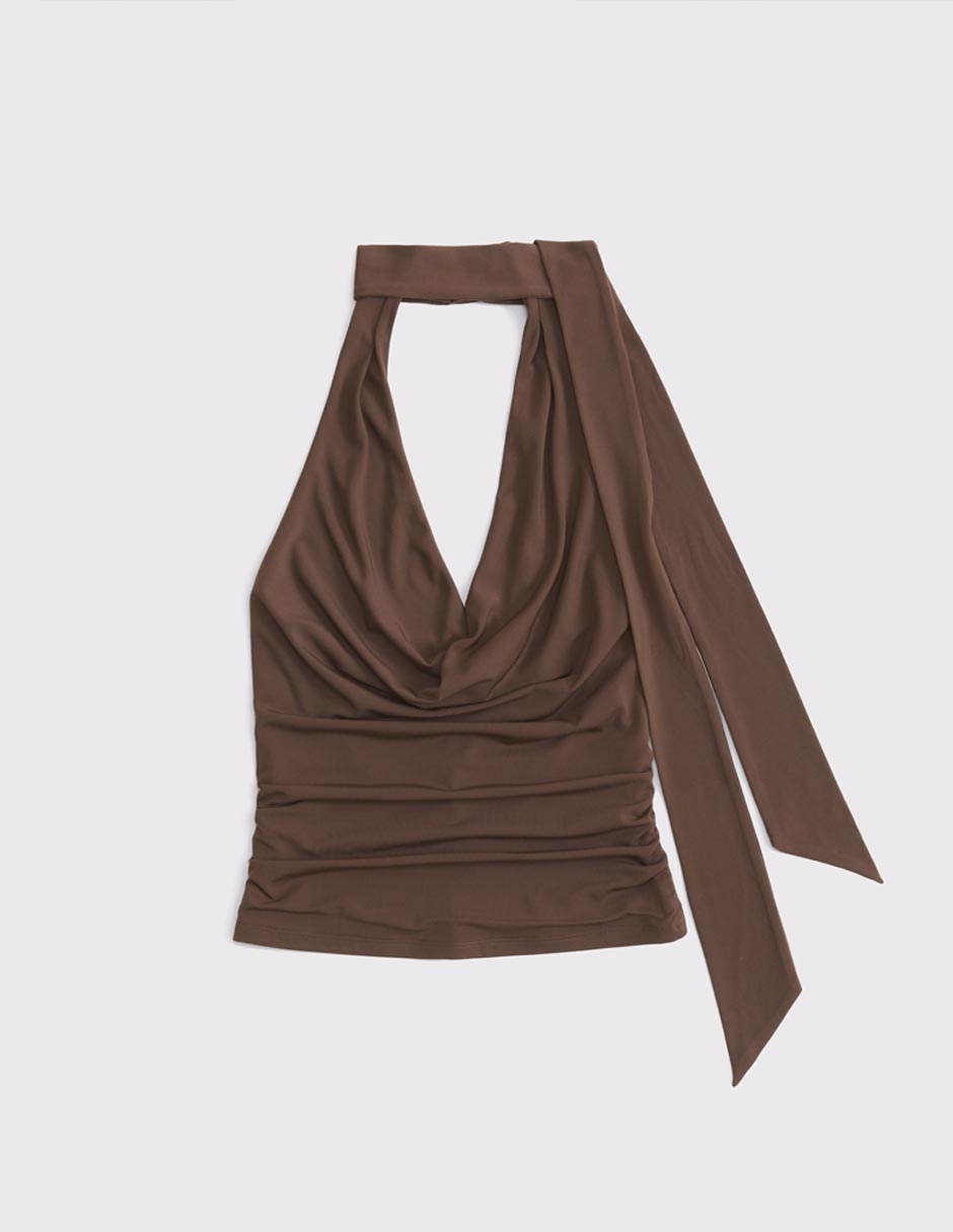 Top Abercrombie & Fitch cuello halter escote espalda abierta | Gran Barata