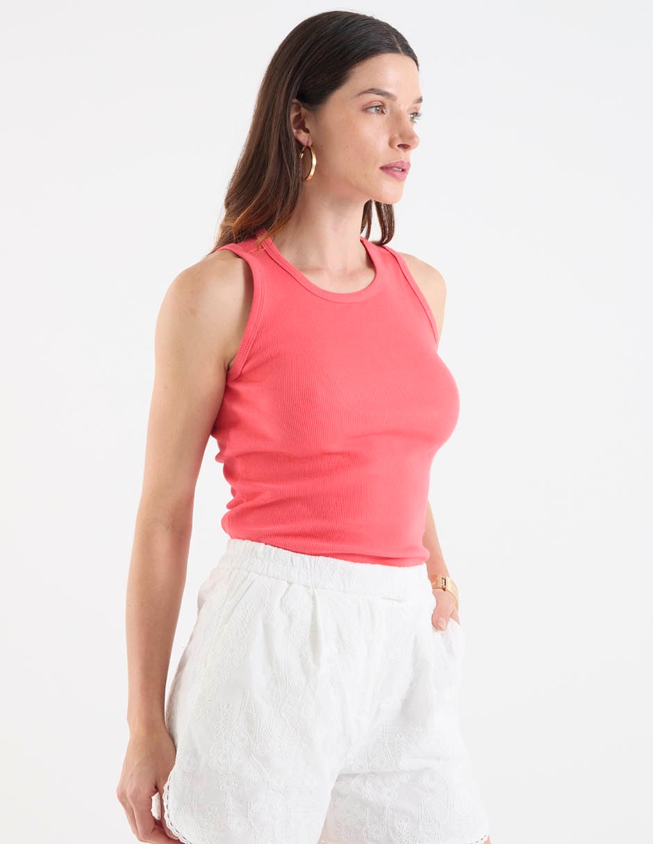 Top cuello redondo tirante ancho 2