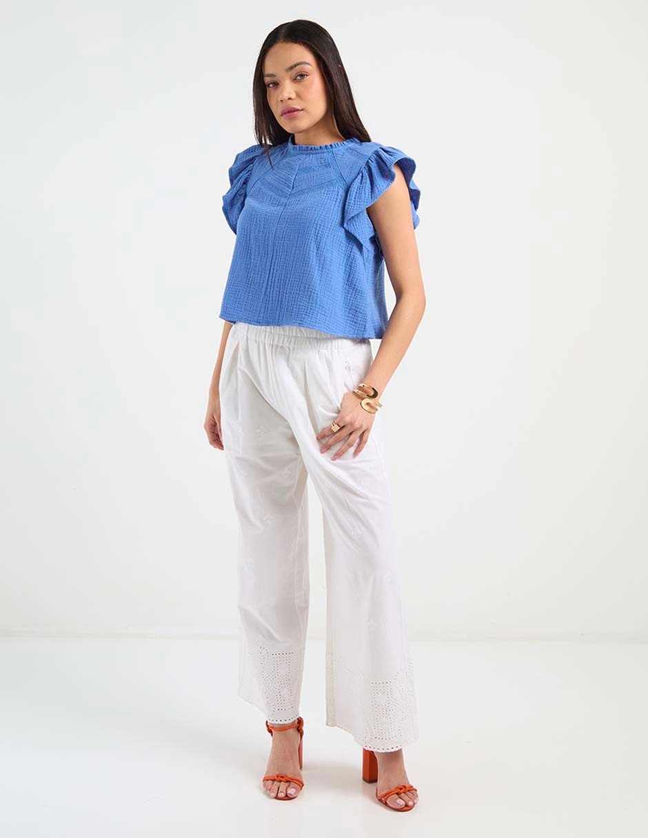 Blusa manga corta para mujer 2