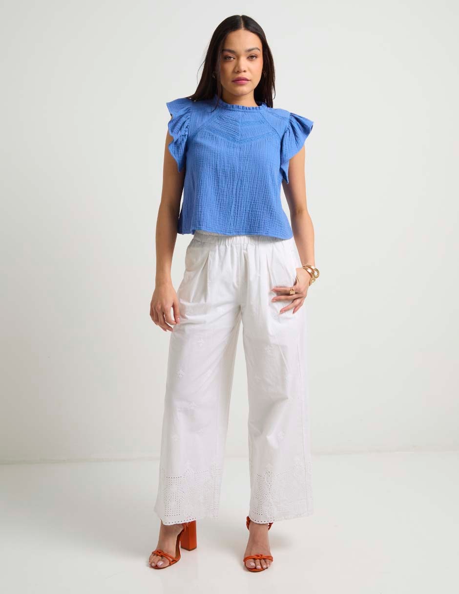 Blusa manga corta para mujer 3