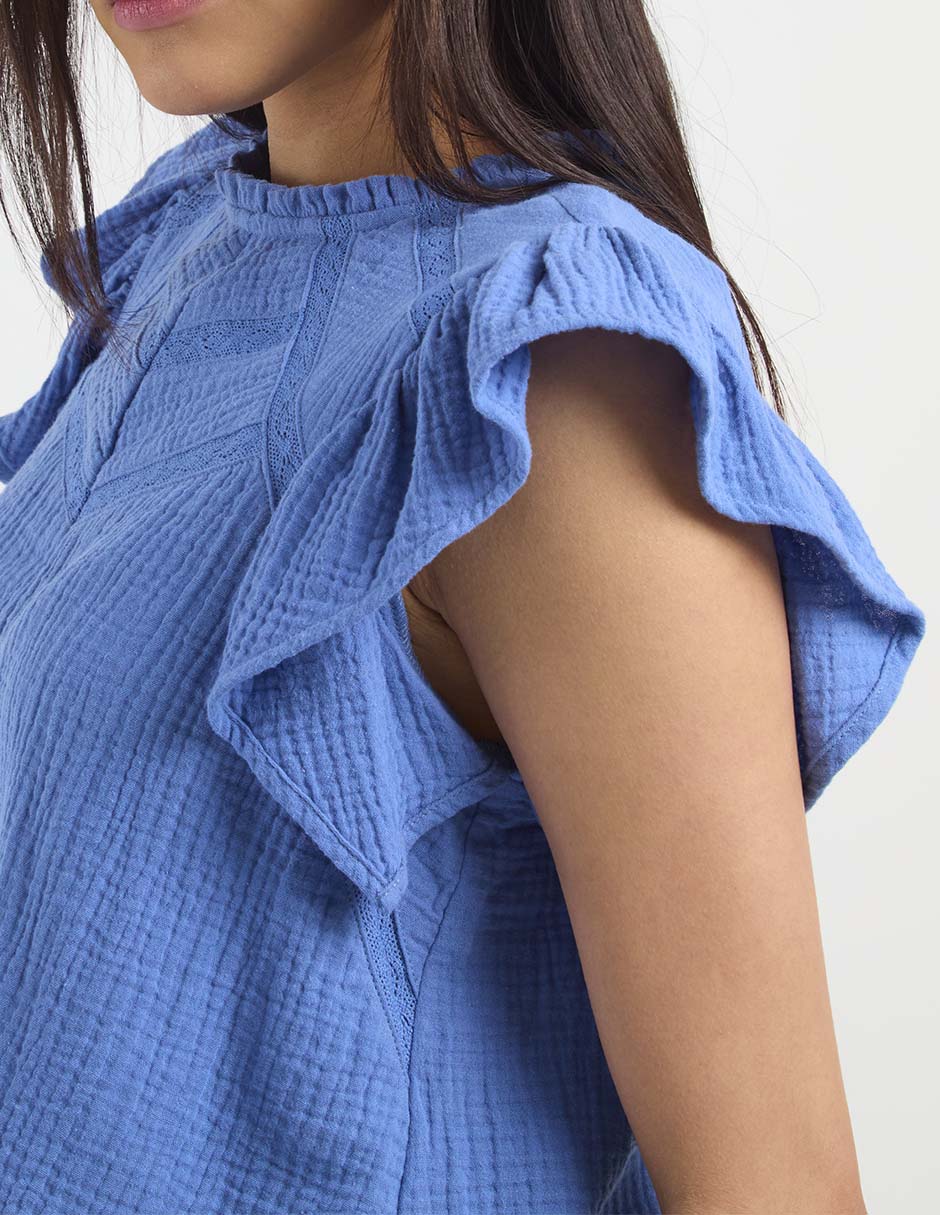 Blusa manga corta para mujer 5