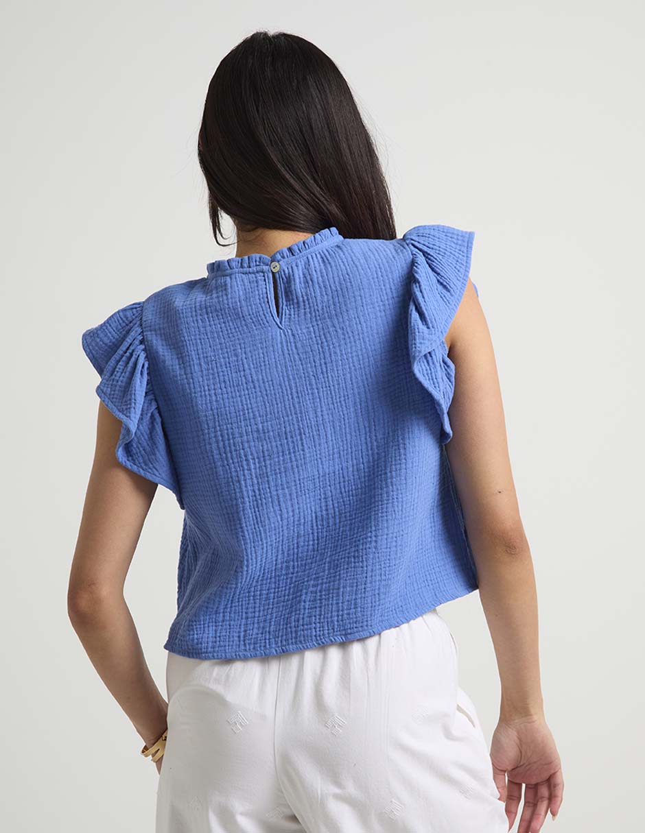 Blusa manga corta para mujer 6