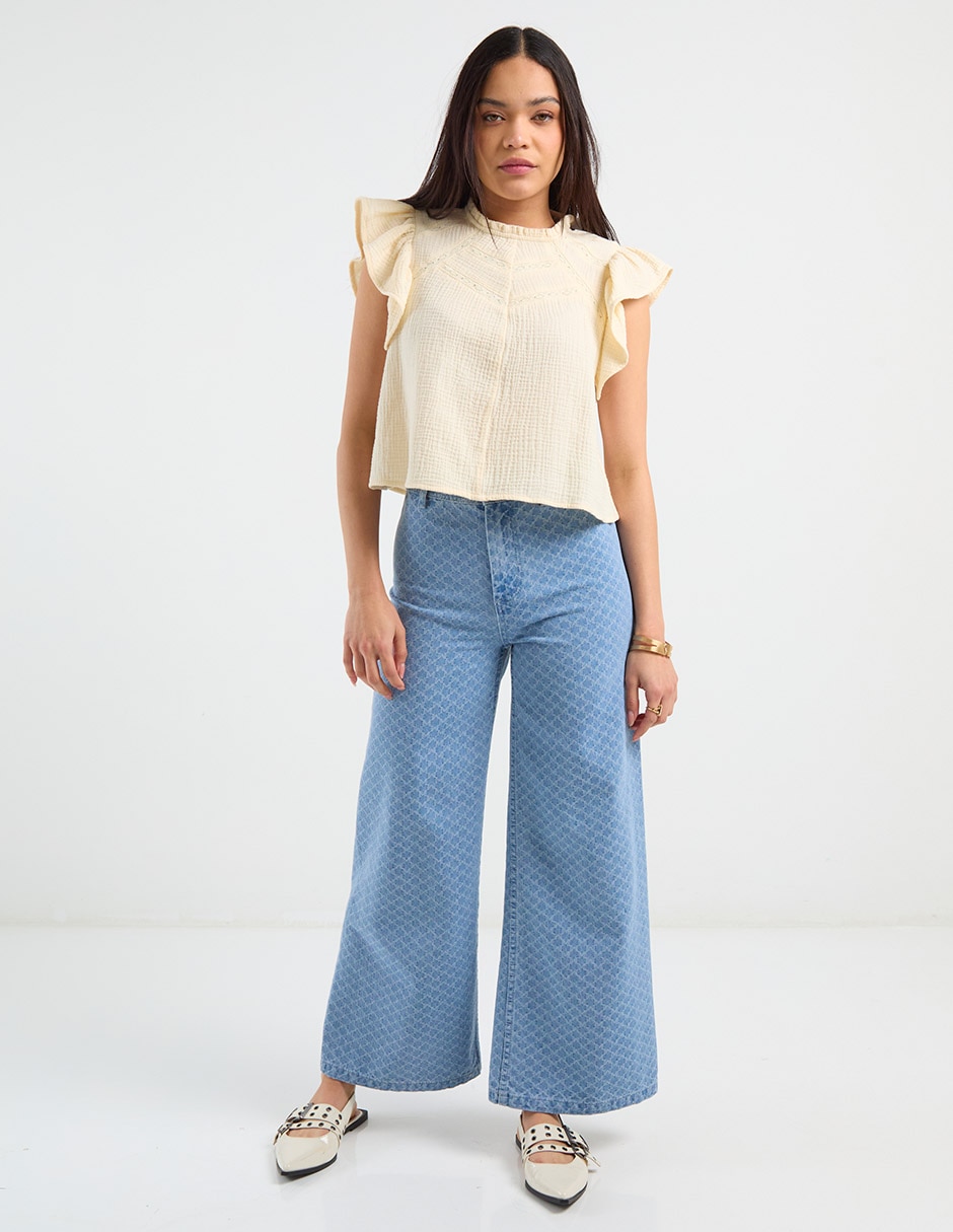 Blusa Petite Studio manga corta para mujer