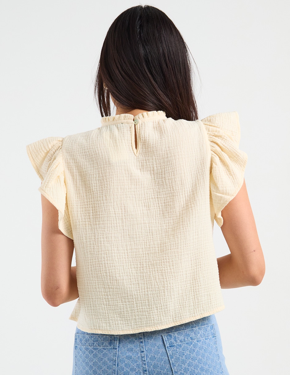 Blusa Petite Studio manga corta para mujer