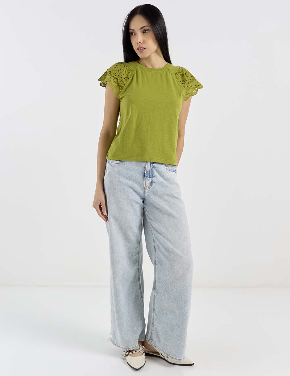 Blusa manga corta para mujer 3