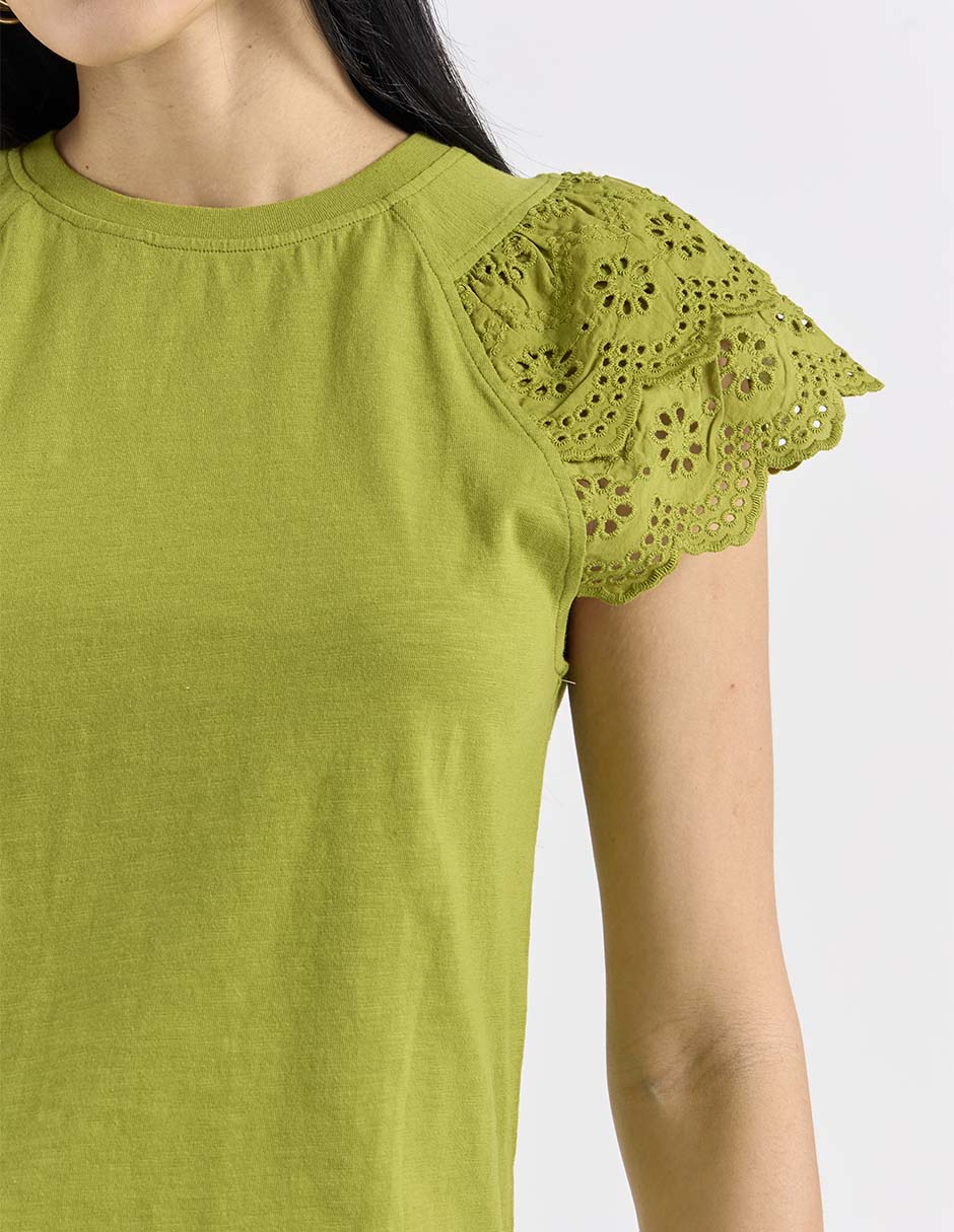 Blusa manga corta para mujer 4