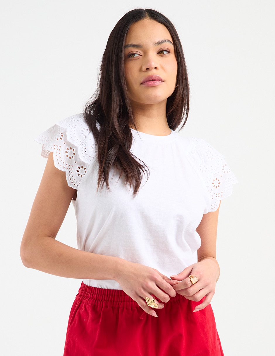 Blusa manga corta para mujer 2