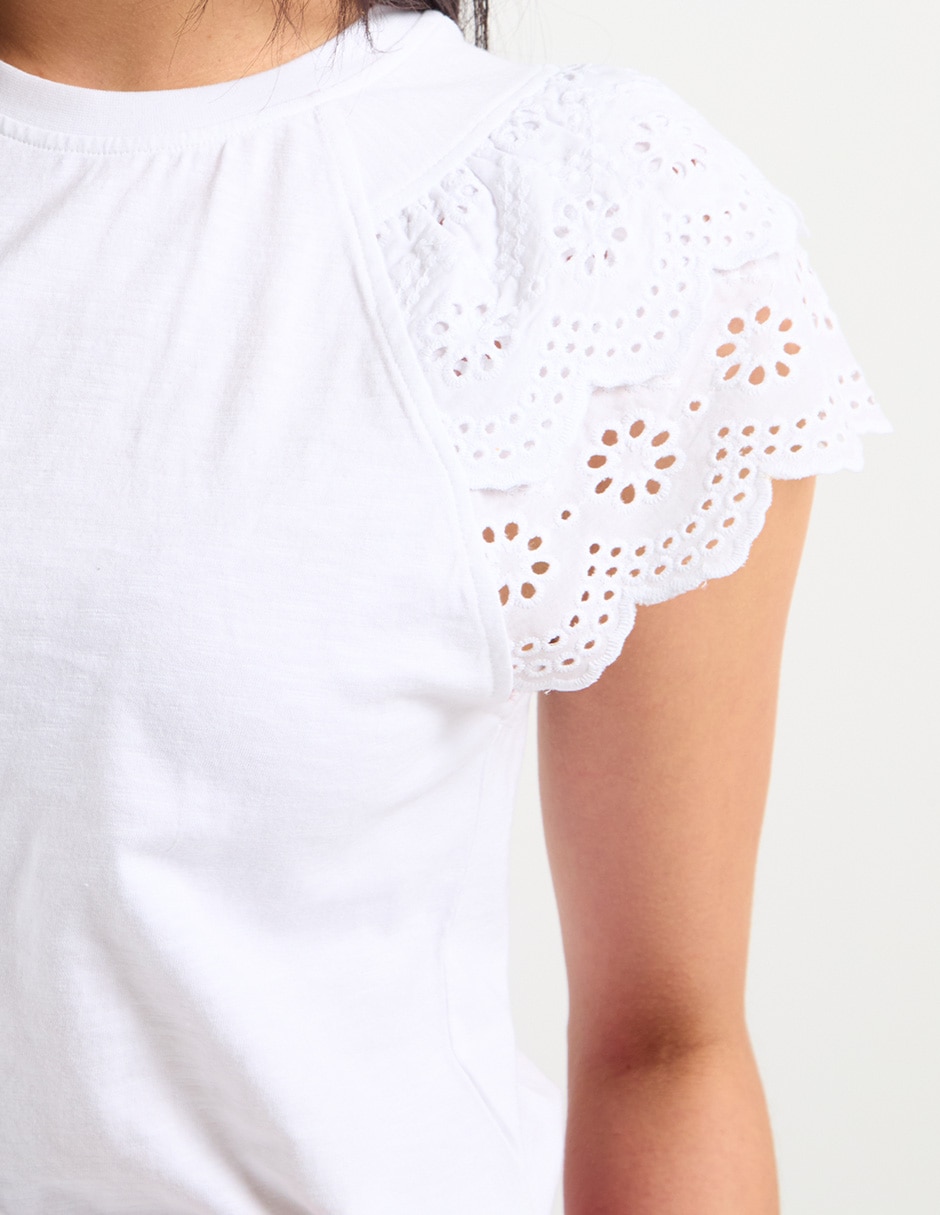 Blusa manga corta para mujer 5