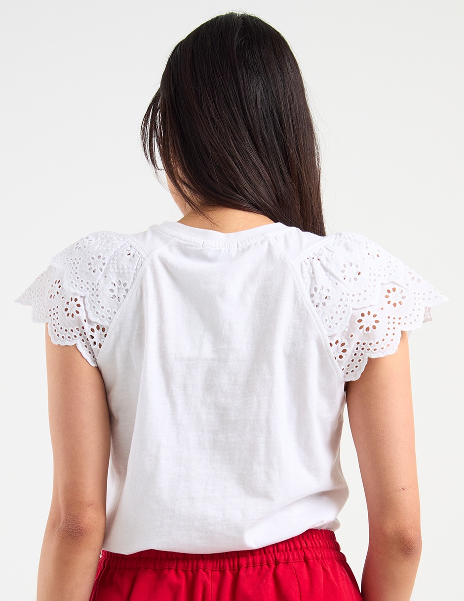 Blusa manga corta para mujer 6