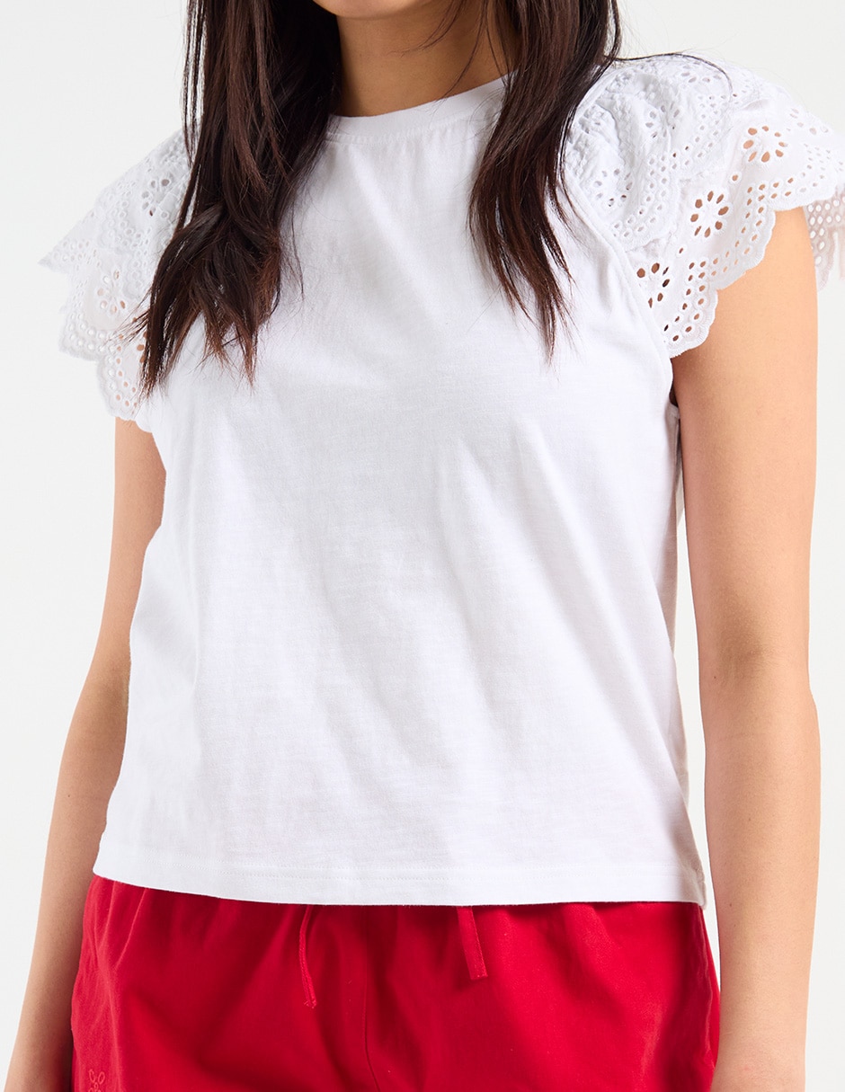 Blusa manga corta para mujer 7