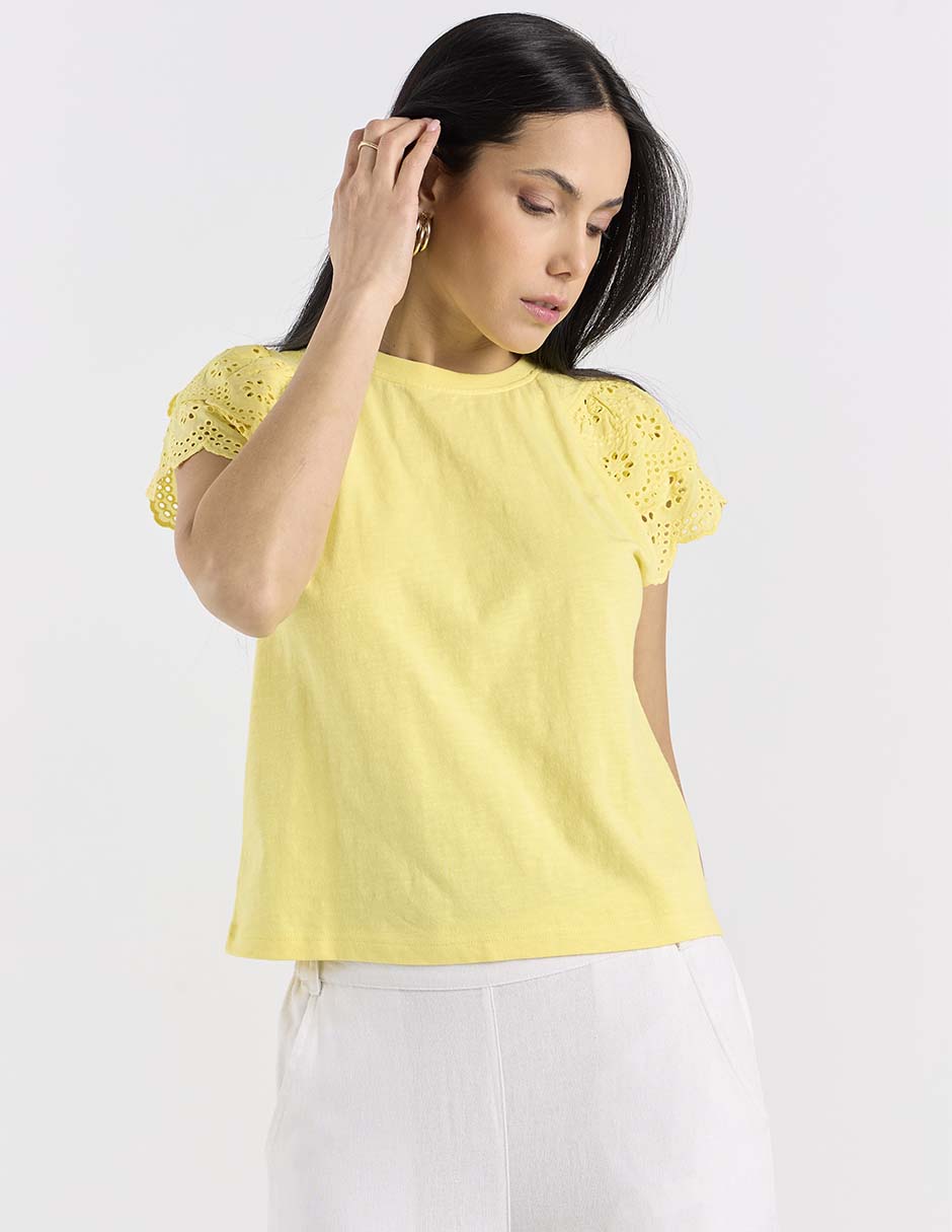 Blusa Petite Studio manga corta para mujer