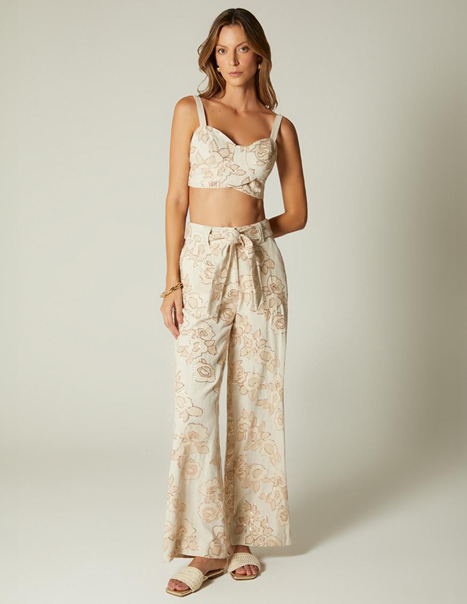Pantalón relaxed amplio para mujer