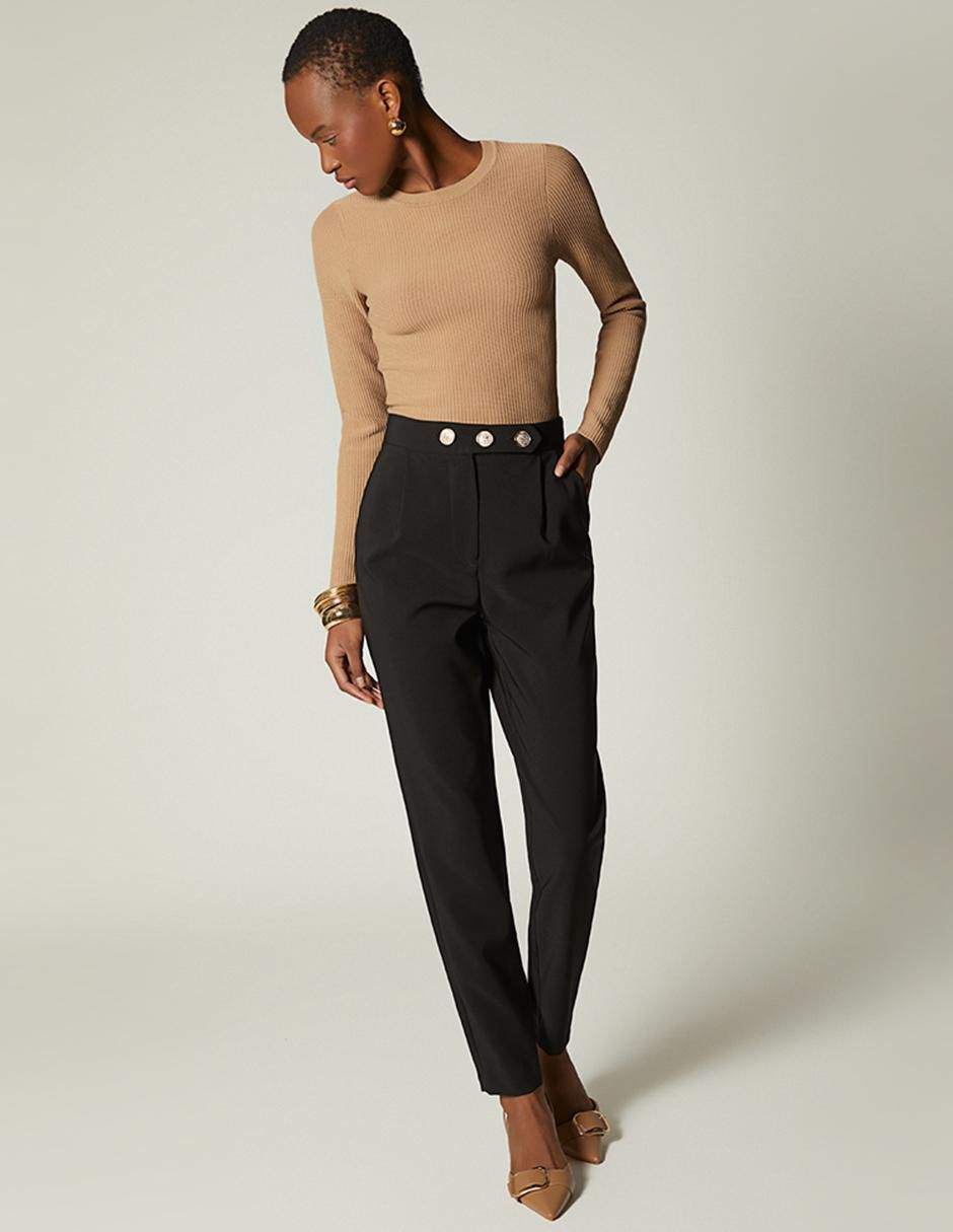 Pantalón chino Studio F slim para mujer