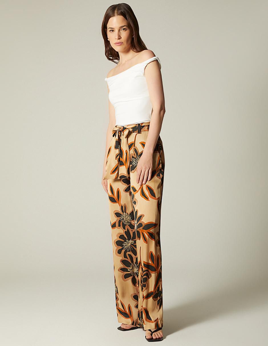 Pantalón de vestir amplio para mujer 2