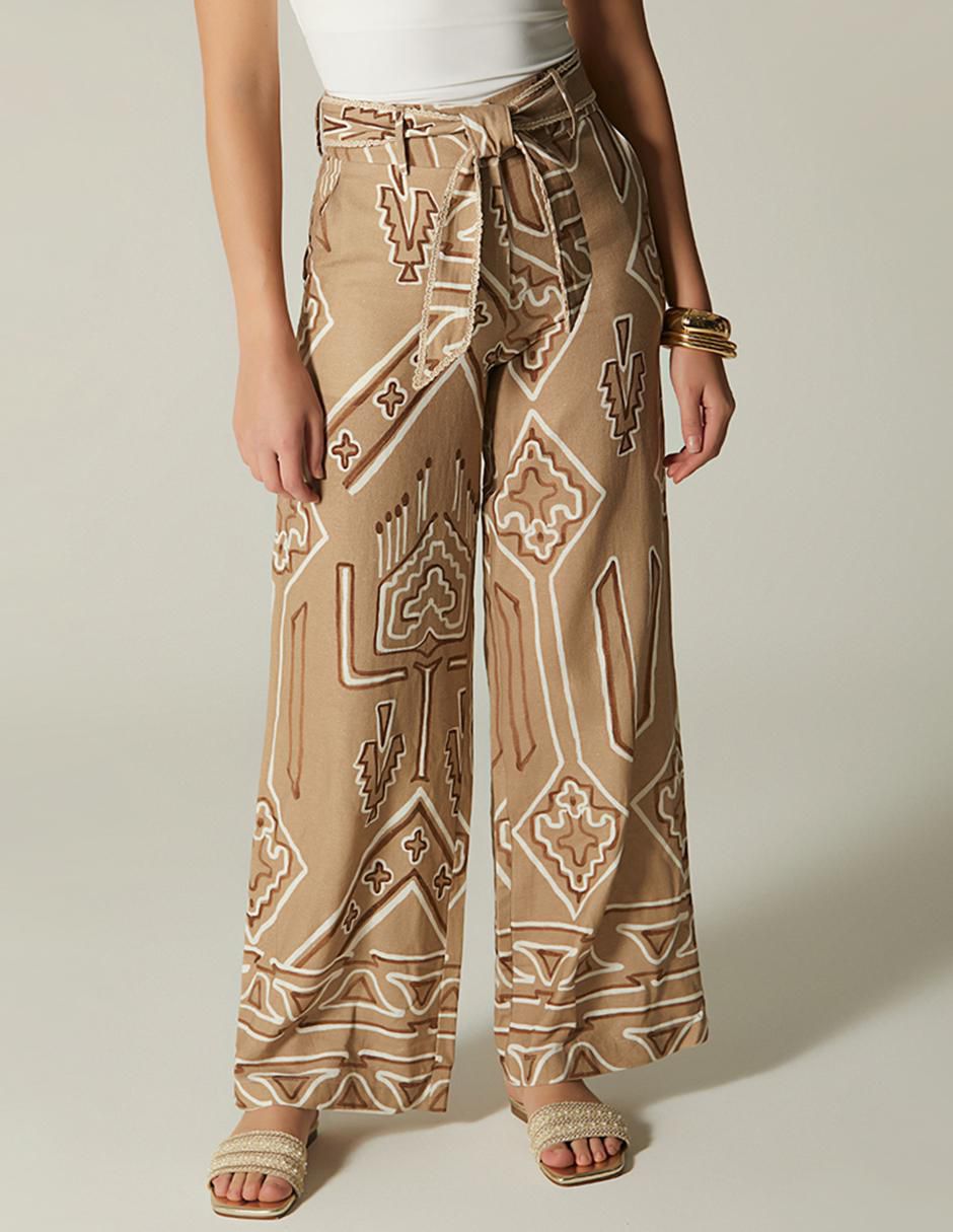 Pantalón relaxed amplio para mujer