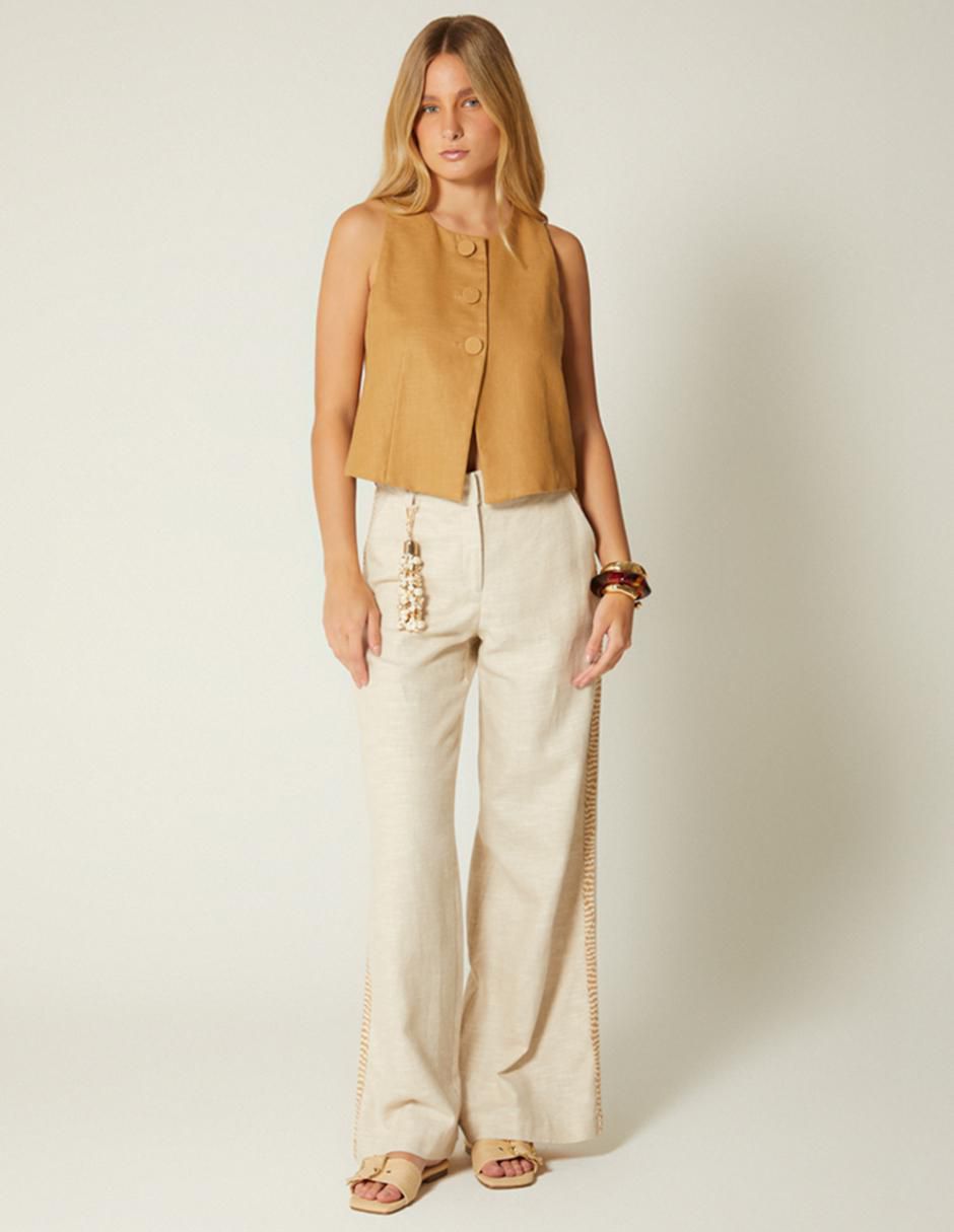 Pantalón relaxed amplio para mujer