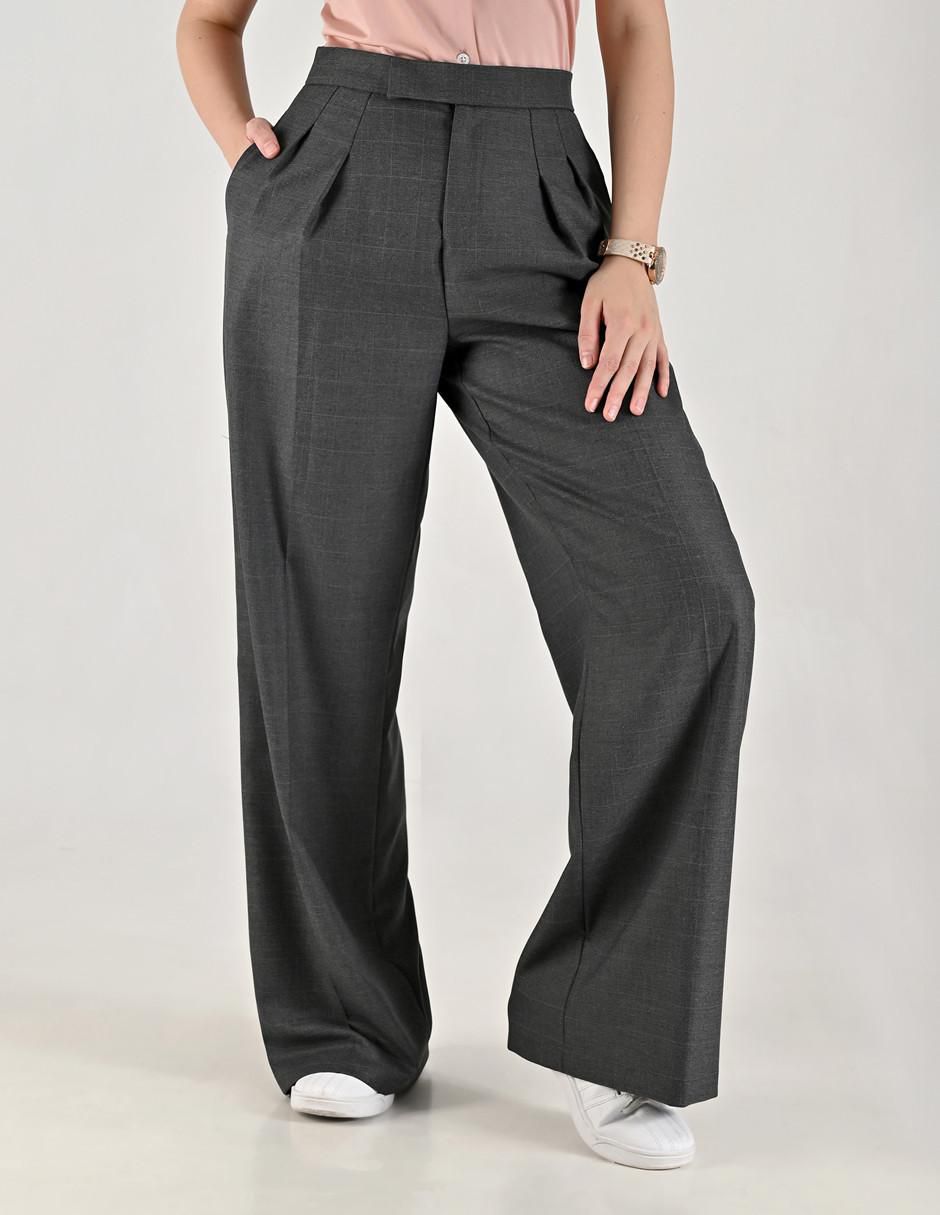 Pantalón plisado regular para mujer Pantalón plisado regular para mujer