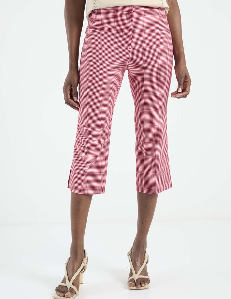 Pantalón capri straight para mujer