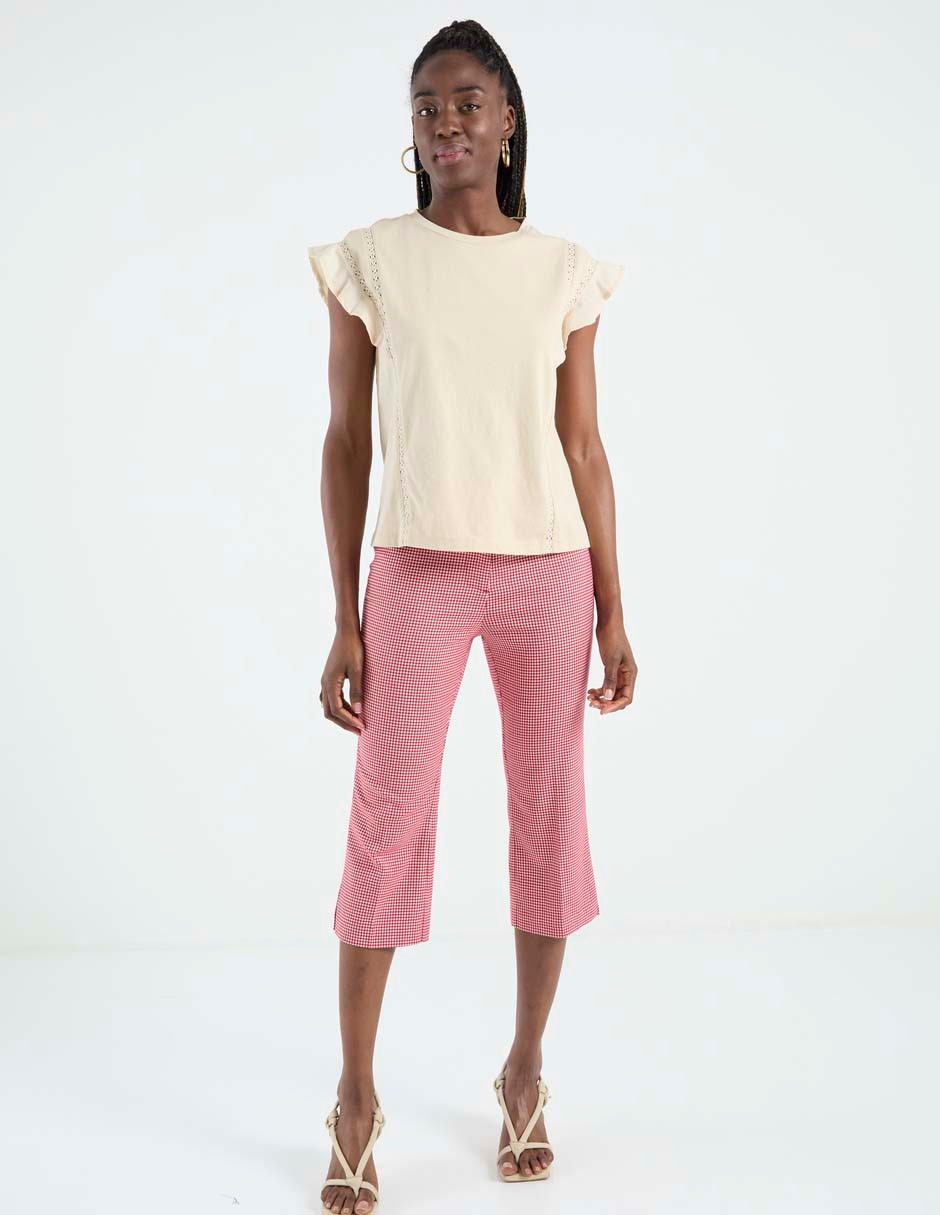 Pantalón capri straight para mujer 3