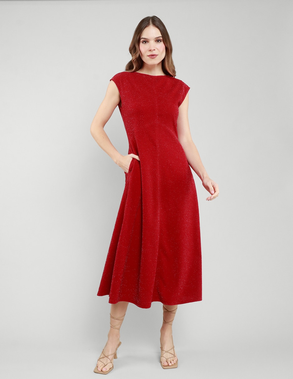 Vestido midi casual para mujer Vestido midi casual para mujer